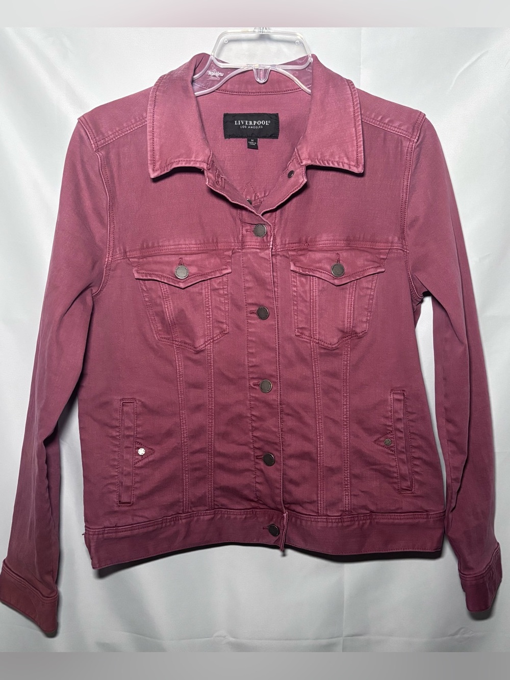 Liverpool Denim Jacket in Raspberry Jam